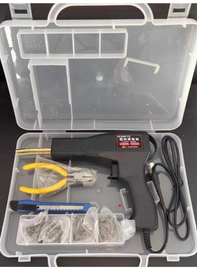 Plastic welding gun with accessories